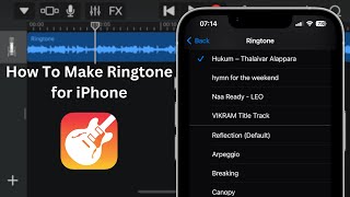 How To Make Ringtone for iPhone using GarageBand 2022 [upl. by Nacim457]