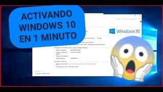 ACTIVAR WINDOWS 10 EN 1 MINUTO 2020 [upl. by Lehpar61]