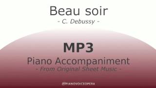 Beau soir Piano Accompaniment [upl. by Radburn]