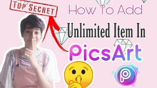 How To Add Unlimited Item In PicsArt On Android In HindiApkObb2021SomPlayz [upl. by Dovev]