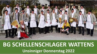 Brauchtumsgruppe Wattens  Schellenschlager  Unsinniger Donnerstag 2022 [upl. by Annayr]