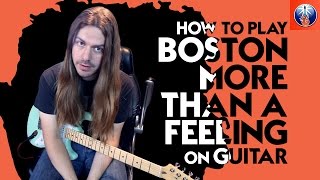 How to Play Boston More Than A Feeling On Guitar  More Than A Feeling Guitar Chords [upl. by Eahcim]