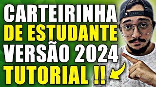 CARTEIRINHA DE ESTUDANTE DNE OFICIAL 2024  RECEBA A SUA HOJE EM ATÃ‰ UMA HORA [upl. by Tess]