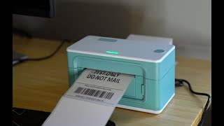 MUNBYN Thermal Shipping Label Printer Unboxing amp Testing [upl. by Dola]