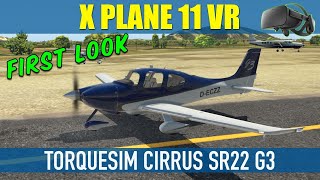 In Flight Review Of TorqueSim Cirrus SR22 G3  XP11 VR FSEconomy [upl. by Eolc]