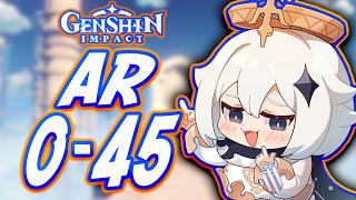 How To Beat Genshin Impact Adventure Rank 045 Free To Play Friendly [upl. by Anyk687]