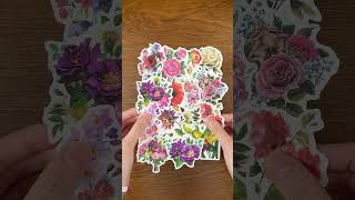 Let my kindle case also be filled with floral fragrancediy asmr kindle sticker flowers pink [upl. by Spenser]