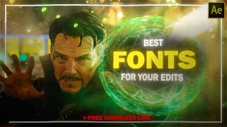 Best Fonts for Video editors  Any software [upl. by Idieh]