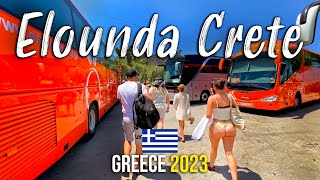 Elounda Crete Agios Nikolaos walking tour 4k Kreta Greece 2023 [upl. by Aivataj525]