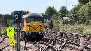 69008 Richard Howe leaving Eastleigh works for Eastleigh yard [upl. by Grevera]