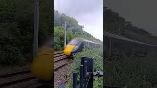 GWR 800013 passing Pangbourne 71024 [upl. by Yetta]