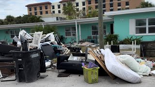 Clearwater Beach Florida Hurricane Helene Aftermath [upl. by Annahvas]