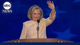 FULL SPEECH Hillary Clinton gets standing ovation as she fires up DNC crowd [upl. by Gore]