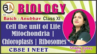 CELL THE UNIT OF LIFEMITOCHONDRIA CHLOROPLASTS RIBOSOMES CLASS XI BIOLOGY NEET 2025 [upl. by Durwood]