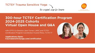 202425 TCTSY Certification Program Virtual Open House [upl. by Publea]