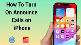 How to Turn On Announce Calls on iPhone [upl. by Oidiple]