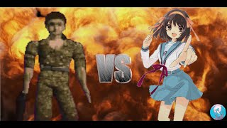 MUGEN  Request  Combat Echizen VS Haruhi Suzumiya Details in Description [upl. by Meli]