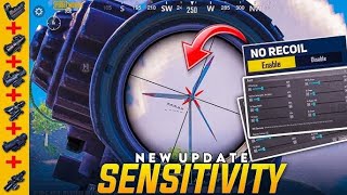 NEW UPDATE 34 🔥BEST SENSITIVITY CODE  CONTROL SETTINGS BGMIPUBG MOBILE [upl. by Emmery]