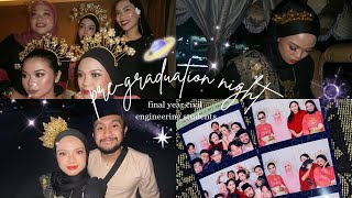 pregraduation night vlog final year civil engineering students🤍 [upl. by Aiuqal]