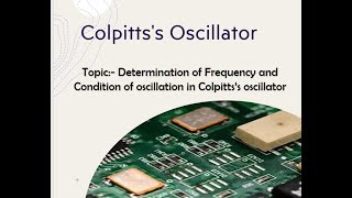 Colpitts Oscillator [upl. by Eiryk]