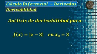 Análisis de Derivabilidad  Ejercicio 6 [upl. by Mattie]