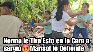 Norma Furi0s4 con Sergio Le Tir3 Un Vaso de Refresco en La Cara😡Marisol Se Met3 a Defenderl0 [upl. by Velda]