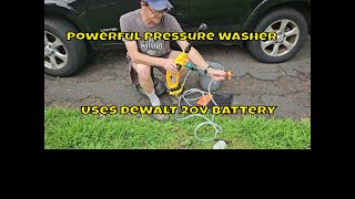 Cordless Pressure Washer Uses Dewalt 20v Batteries [upl. by Rebe]