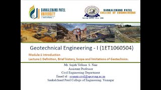 Geotechnical EngineeringI L1 Introduction [upl. by Wessling708]