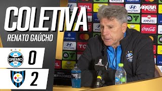 COLETIVA RENATO GAÚCHO  Grêmio x Huachipato  Libertadores 2024 [upl. by Milewski910]