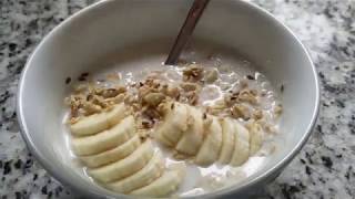 Healthy Oatmeal Recipe Using Microwave [upl. by Ativel]