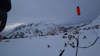 Obertauern Snowkiting 8 12 2017 [upl. by Nairod381]