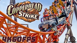 Copperhead Strike OffRide Carowinds SC 202122 \\ 4K60FPS  No Copyright [upl. by Auqinu]