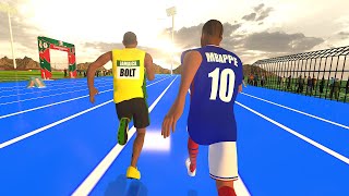 Usain Bolt VS Kylian Mbappe 3D Speed Comparison [upl. by Karly903]