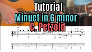 Learn the timeless “Minuet in G minor” by C Petzold  Classical Guitar [upl. by Willabella]