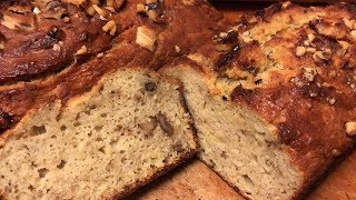 Easy Homemade Gluten Free Banana Nut Bread [upl. by Eentruoc]