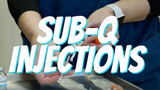 Subcutaneous SQ Injection Technique  Nurse Skill Demo [upl. by Asteria4]