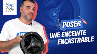 Comment poser une enceinte encastrable sur un mur en plâtre  Les Tutos SonVidéocom [upl. by Yziar361]