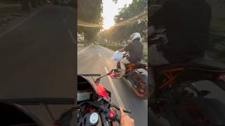 R15 vs KTM duke bike lover🙂 bikelovers viralshorts [upl. by Sioux]