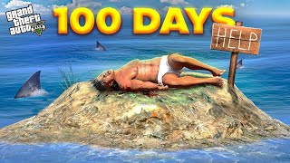 Franklin Surviving 100 Days On An Island in GTA 5 [upl. by Uyr798]