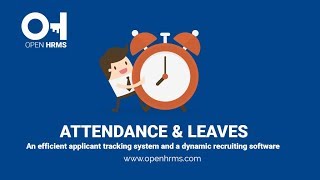 Attendance and Leave Management  Open HRMS [upl. by Heater]