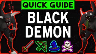 OSRS Black Demon Slayer Guide  Wilderness  Cannon  Safe Spot  Quick Guide 2019 [upl. by Ardnuas]