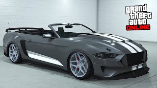 GTA 5 Online  Vapid Dominator GT Ford Mustang GT Convertible  DLC Vehicle Customization [upl. by Cinda]