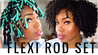 How to do a perfect Flexi Rod Set on Natural Hair [upl. by Moorefield]