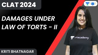 Damages Under Law of Torts  Class  3  Kriti Bhatnagar  Unacademy Law [upl. by Schulz]