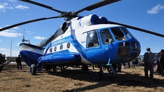 KrasAvia Mil Mi8T HipC  Scheduled flight from Vanavara UNIW to StrelkaChunya Siberia Russia [upl. by Ail]