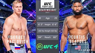 Sergei Pavlovich vs Curtis Blaydes Full Fight  UFC Fight Night [upl. by Aylat]