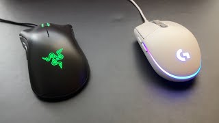 Razer Deathadder Essential vs Logitech G203 [upl. by Oidivo]