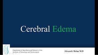 Cerebral Edema [upl. by Bil403]