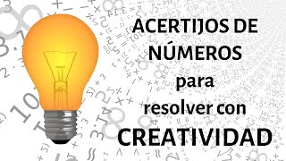 Acertijos matemáticos difíciles CON RESPUESTA SOLUCIÓN  Creatividad matemática [upl. by Eilyah]