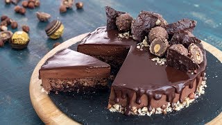 Ferrero Rocher Mousse Cake Nutella Mousse Cake [upl. by Schmitz]